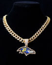 Golden-Baltimore Ravens / Link Chain / 24inches