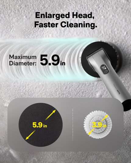 HOTO Flexi™ Cordless Spin Scrubber