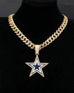 Golden-Dallas Cowboys / Link Chain / 24inches