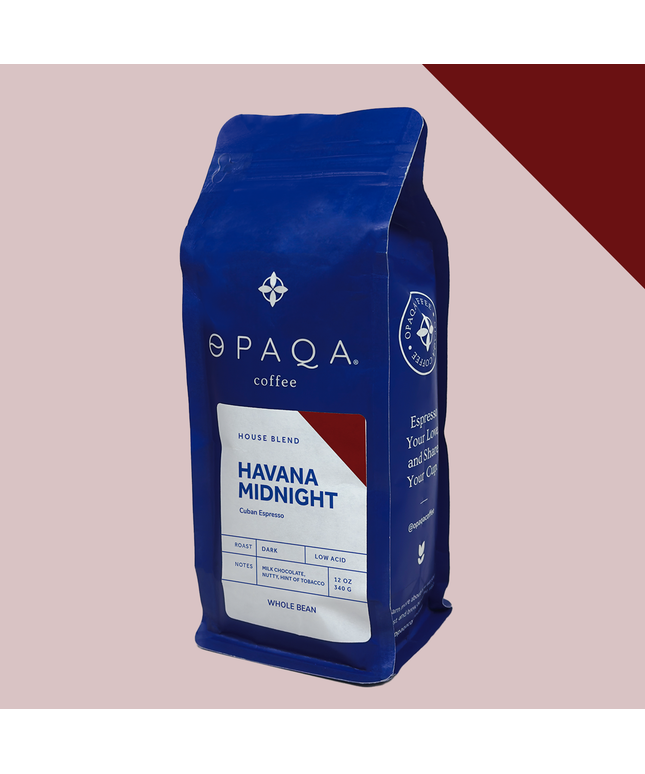 Cuban-Style Espresso Blend, Opaqa Havana Midnight