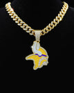 Golden-Minnesota Vikings / Link Chain / 24inches