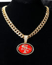 Golden-San Francisco 49ers / Link Chain / 24inches
