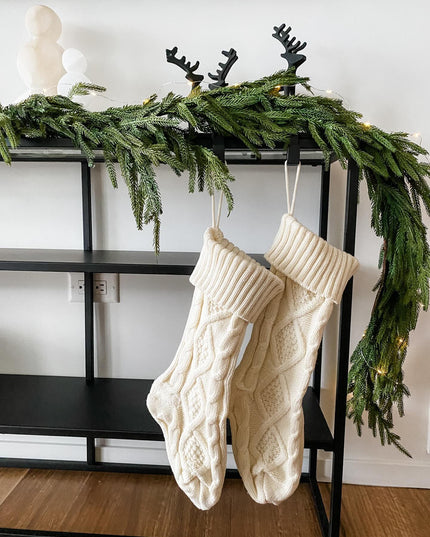 Diamond Knitted Christmas Stocking