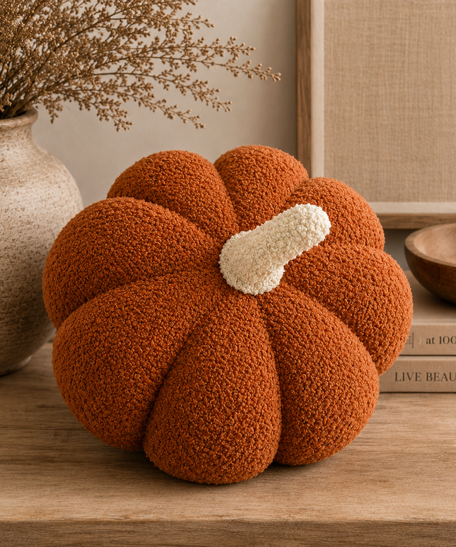 Sherpa Pumpkin & Ghost Pillow Set