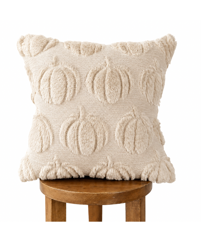 Beige Pumpkin Pillow Cover