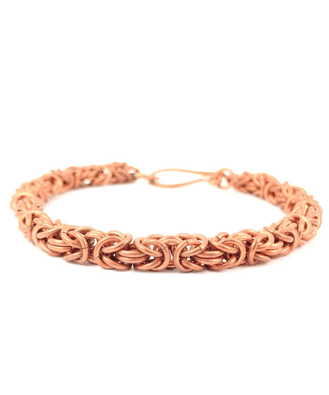 Byzantine Chainmaille Bracelet in Copper
