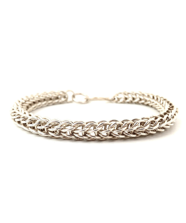 Foxtail Chainmaille Bracelet in Sterling Silver