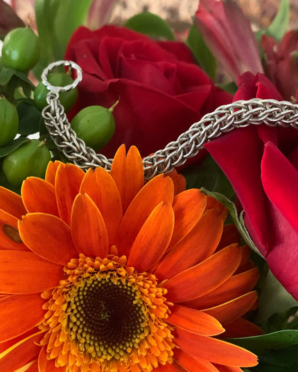 Foxtail Chainmaille Bracelet in Sterling Silver