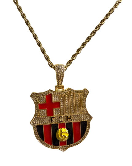 Customized Gifts Barcelona F.C. Pendant Necklace Chain for Football Fans