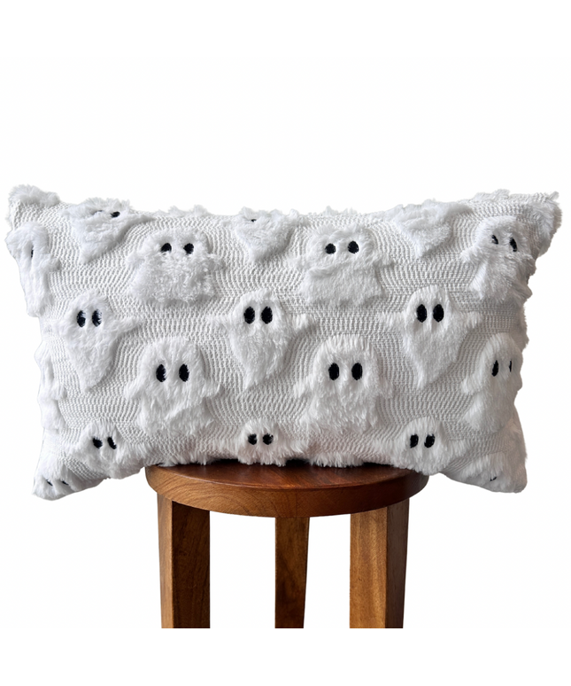 Spooky Ghost Lumbar Pillow Cover