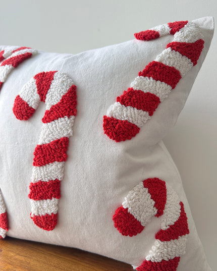 Candy Cane Pillow Cover
