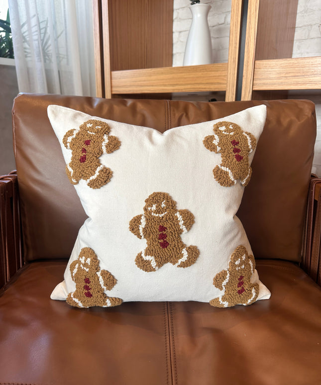 Mini Gingerbread Pillow Cover