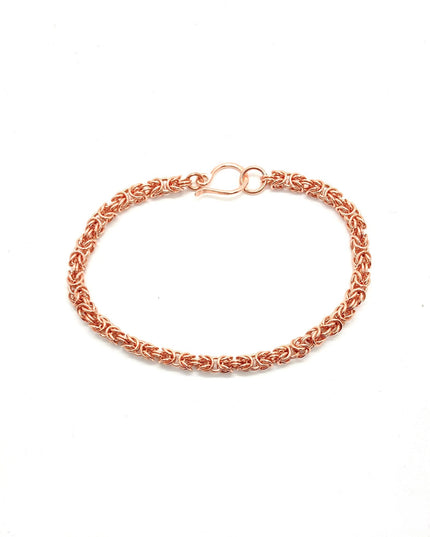 Delicate Byzantine Chainmaille Bracelet in Copper