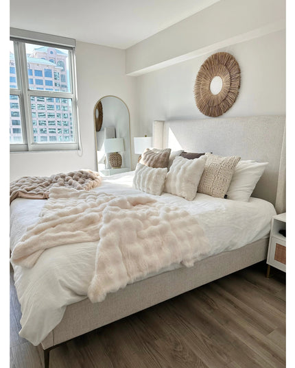 Erie Faux Fur Lumbar Pillow Cover