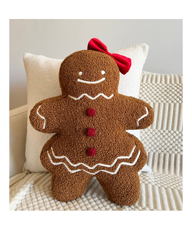 Ms. Gingerbread Shaped Pillow