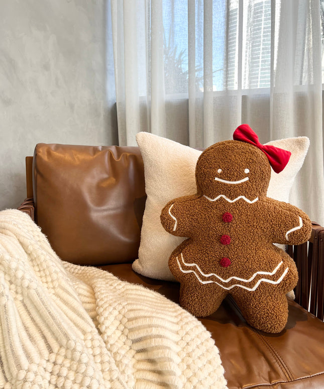 Ms. Gingerbread Shaped Pillow
