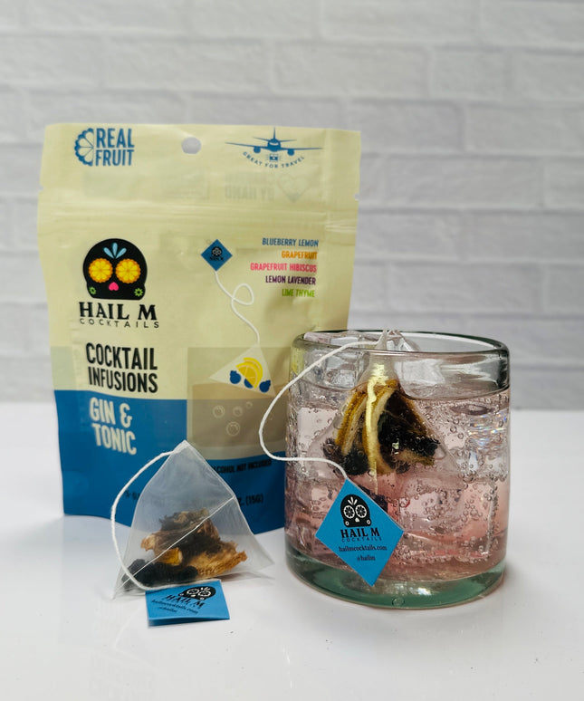 Gin & Tonic Infusion Kit – Sugar Free - Travel Cocktail Tea Bags