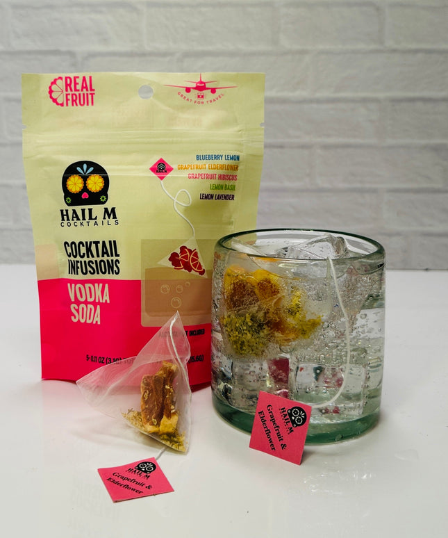Vodka Soda Infusion Kit – Sugar Free - Travel Cocktail Tea Bags