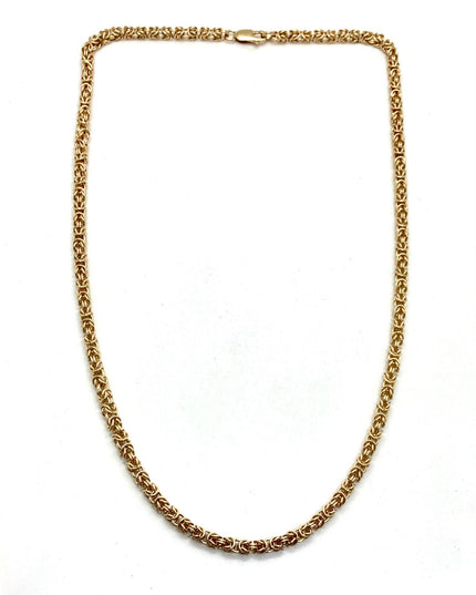 Delicate Byzantine Chainmaille Necklace in 14K Gold Fill