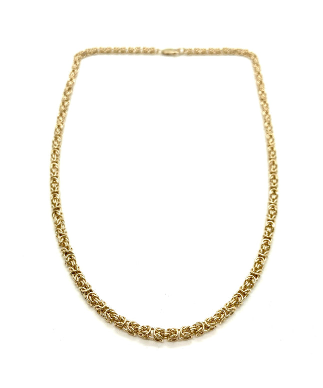 Delicate Byzantine Chainmaille Necklace in 14K Gold Fill