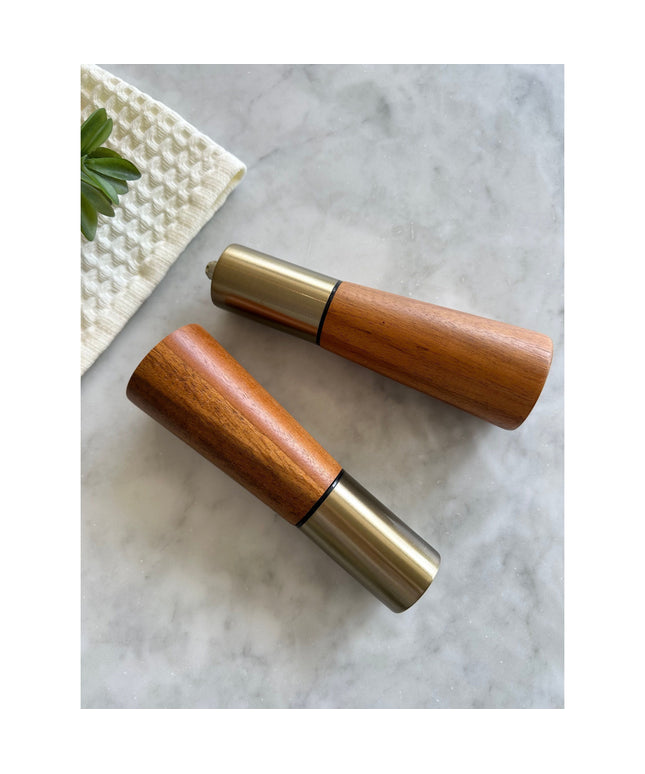 Acacia Wood Salt & Pepper Grinders