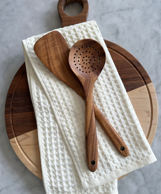 2pc Kitchen Waffle Towel Set