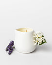 2.6 Oz - White Carafe with handle / Sixty Eight: Violets & Muguet