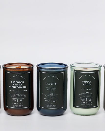 Shared Trauma Candles - The Awful Boss - 13 Oz Crackling Wood Wick - Mint Mojito & Pineapple