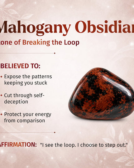 The Self-Sabotage Breaker - Mahogany Obsidian Bracelet