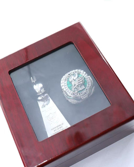 Philadelphia Eagles 2025 Championship Ring & Trophy Replica Set — Hurts (#1) or Barkley (#26) Edition