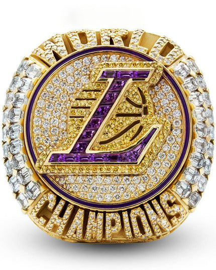 2020 Los Angeles Lakers Basketball Championship Ring & Trophy Set–  #23 James Edition