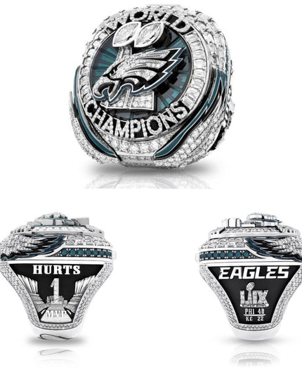 Personalized Philadelphia Eagles Super Bowl Ring - Customize with Your Name or Number - Ideal Gift for Sports Fans