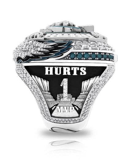 Philadelphia Eagles Super Bowl LIX Rings #1 Hurts MVP Edition with Wings Pop Out