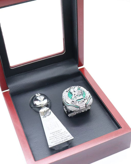 Philadelphia Eagles 2025 Championship Ring & Trophy Replica Set — Hurts (#1) or Barkley (#26) Edition