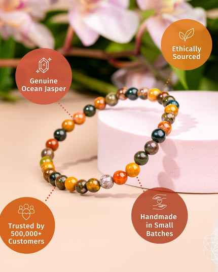 Quiet My Mind – Ocean Jasper Bracelet | 6mm