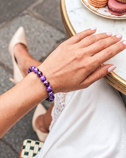 Unshakeable Intuition - Rare Siberian Charoite Bracelet