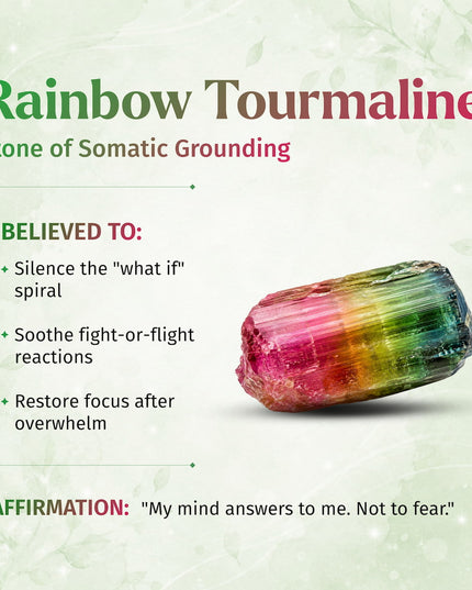 The Spiral Breaker - Rainbow Tourmaline Bracelet