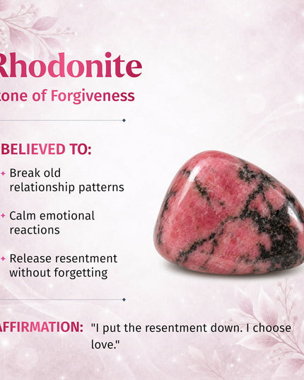 The Love Frequency – Rhodonite Bracelet of Forgiveness