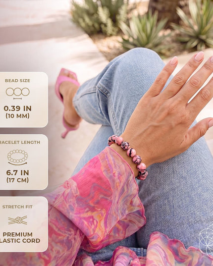 The Love Frequency – Rhodonite Bracelet of Forgiveness