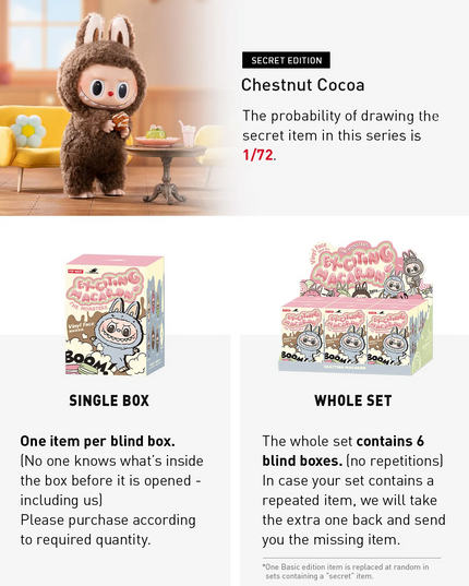 Pop Mart Labubu Exciting Macaron Blind Box