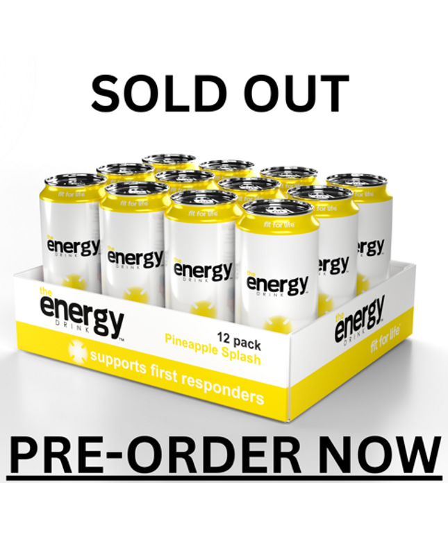 the Energy Drink™ Pineapple Splash 12-Pack (Sold Out, Delivery 2-3 Weeks)