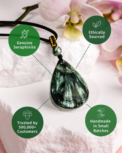 The Angel by My Side – Rare Seraphinite Pendant