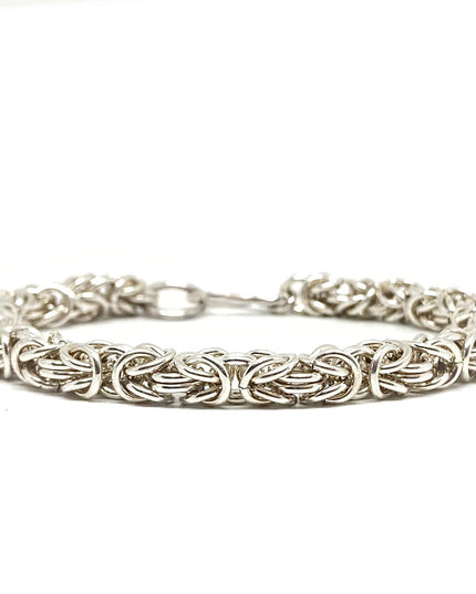 Byzantine Chainmaille Bracelet in Silver