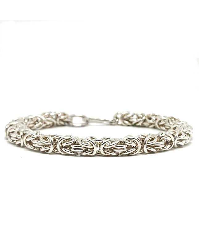 Byzantine Chainmaille Bracelet in Silver