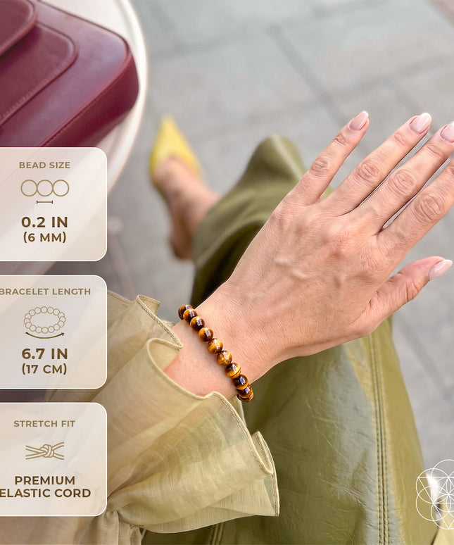 Built to Win – Tiger’s Eye Bracelet | 6mm