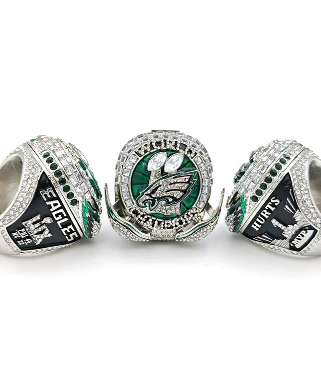 Philadelphia Eagles Super Bowl LIX Rings #1 Hurts MVP Edition with Wings Pop Out