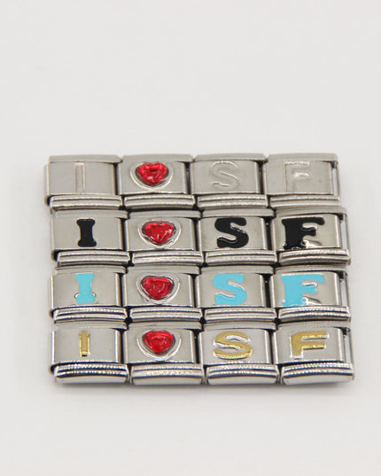 San Francisco 49ers Italian Charm Bracelet – Sports Fan Gift for Holiday, Birthday & Game Day