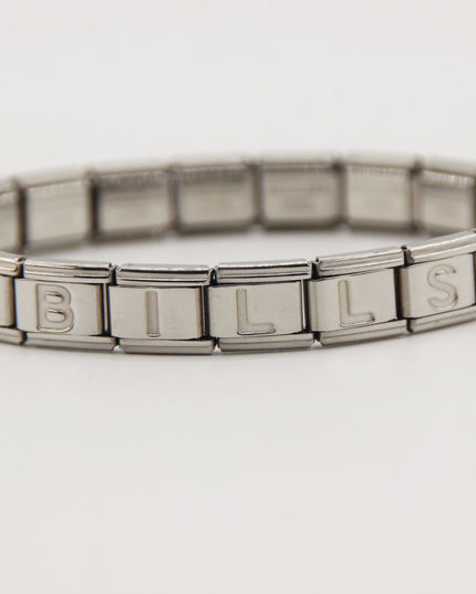 Buffalo Bills Italian Charm Bracelet – Perfect Fan Gift for Birthday, Christmas, Valentine’s Day & Game Day
