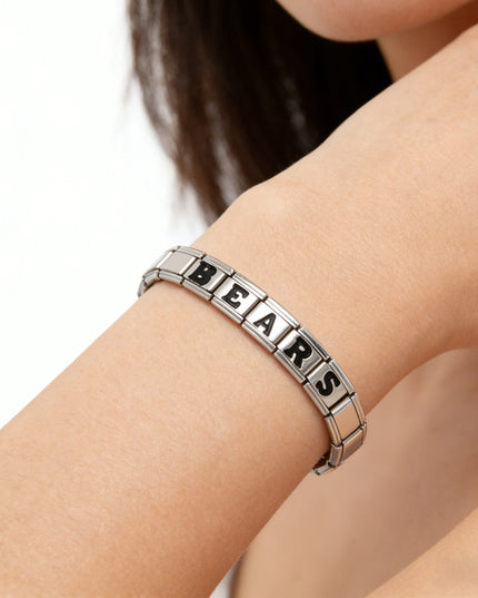 Chicago Bears Italian Charm Bracelet – Perfect Valentine’s Day, Holiday & Any Occasion Gift for Fans