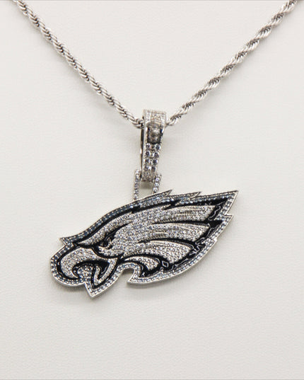 Philadelphia Eagles Zircon Pendant Necklace – Perfect Fan Gift for Game Day & Holidays